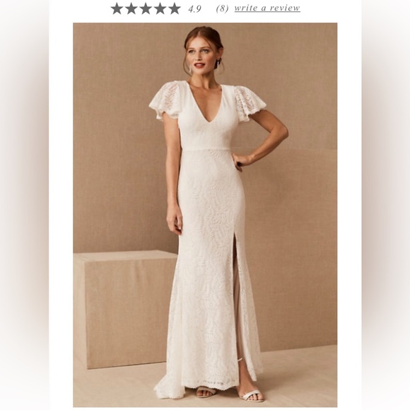 Fame and Partners Chelsey Wedding Dress from BHLDN Size 2 *NEW* - Picture 1 of 8